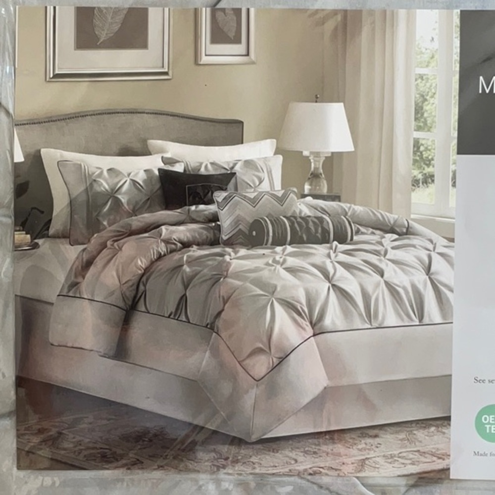 Madison Park Elegant Gray Comforter Set